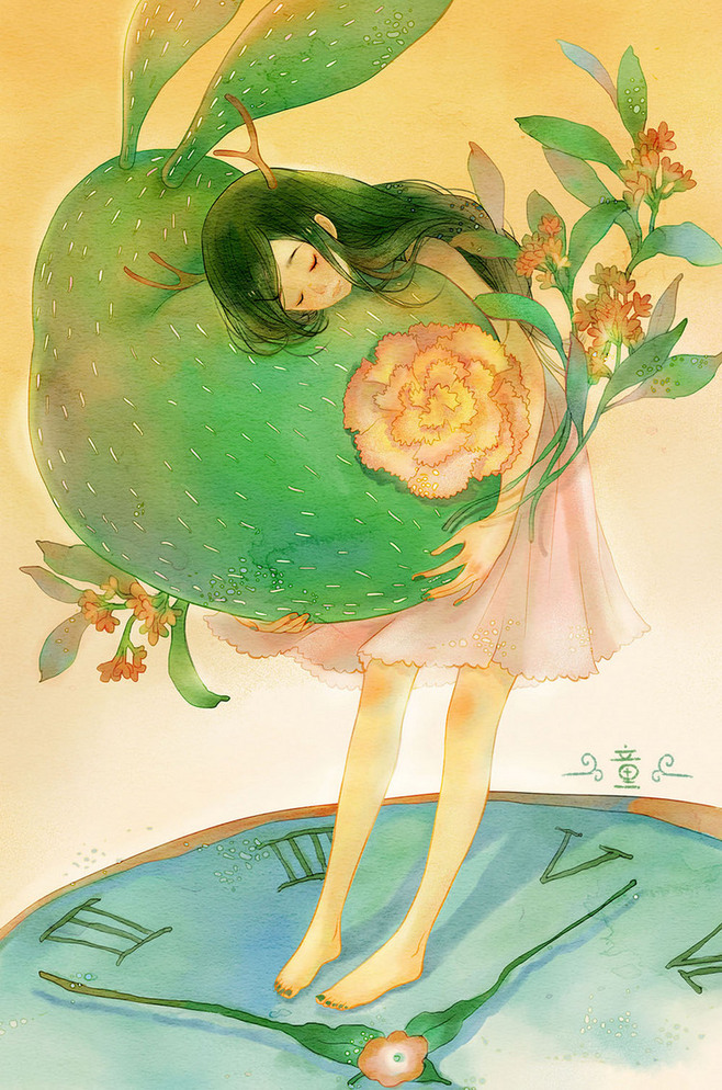 水彩#小清新#治愈系#壁纸#平铺#锁屏#手绘