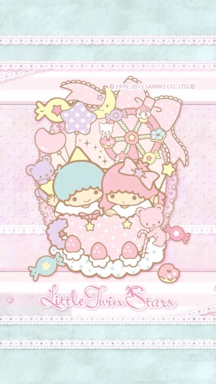 双子星 melody~iphone高清手机壁纸 素材 手机桌面 melody 小双子星