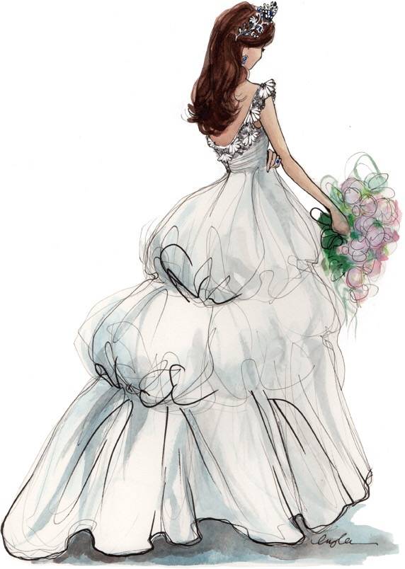 礼服与婚纱设计手绘 |来自纽约插画家inslee haynes