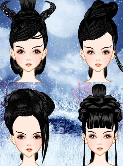 中国风-古代女子发型