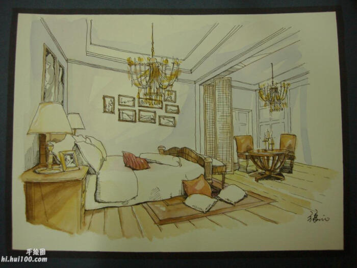 室内 设计 手绘 家居 素描 手稿 铅笔画 场景设计图 装潢 装修 唯美