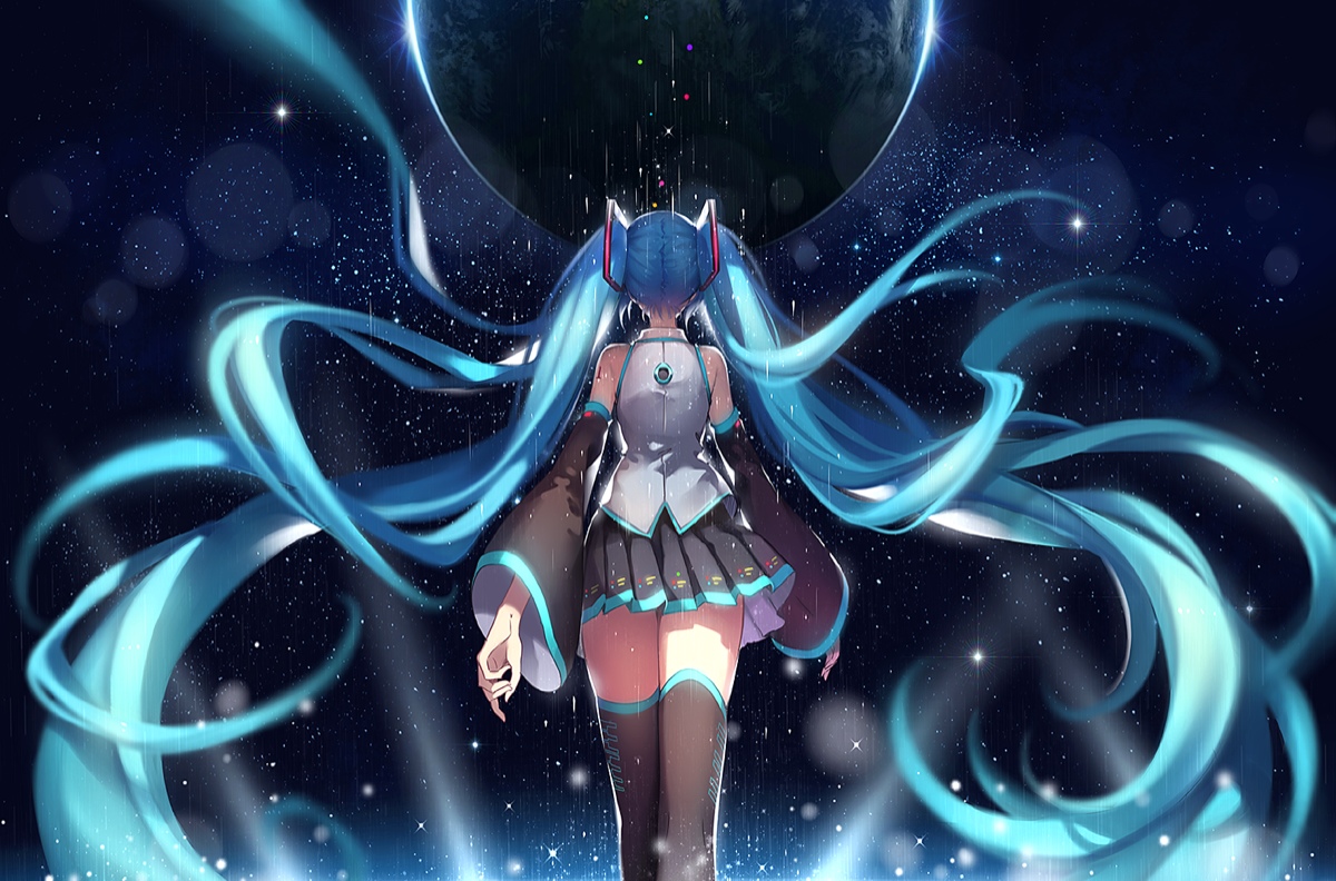 vocaloid:初音未来 p站 背影 画师:tid