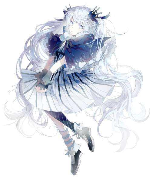 初音未来 动漫美少女 壁纸 插画 封面 美图 v家 p站 板绘 人物 原创
