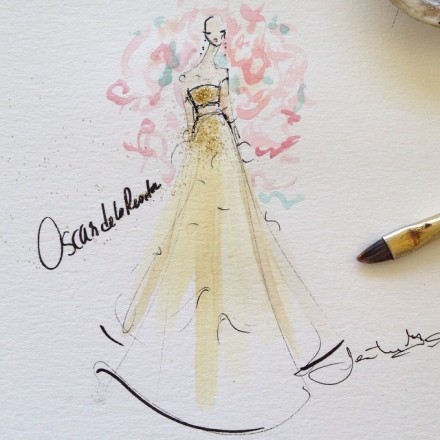 服装 设计 手绘 礼服 素描 手稿 铅笔画 设…-堆