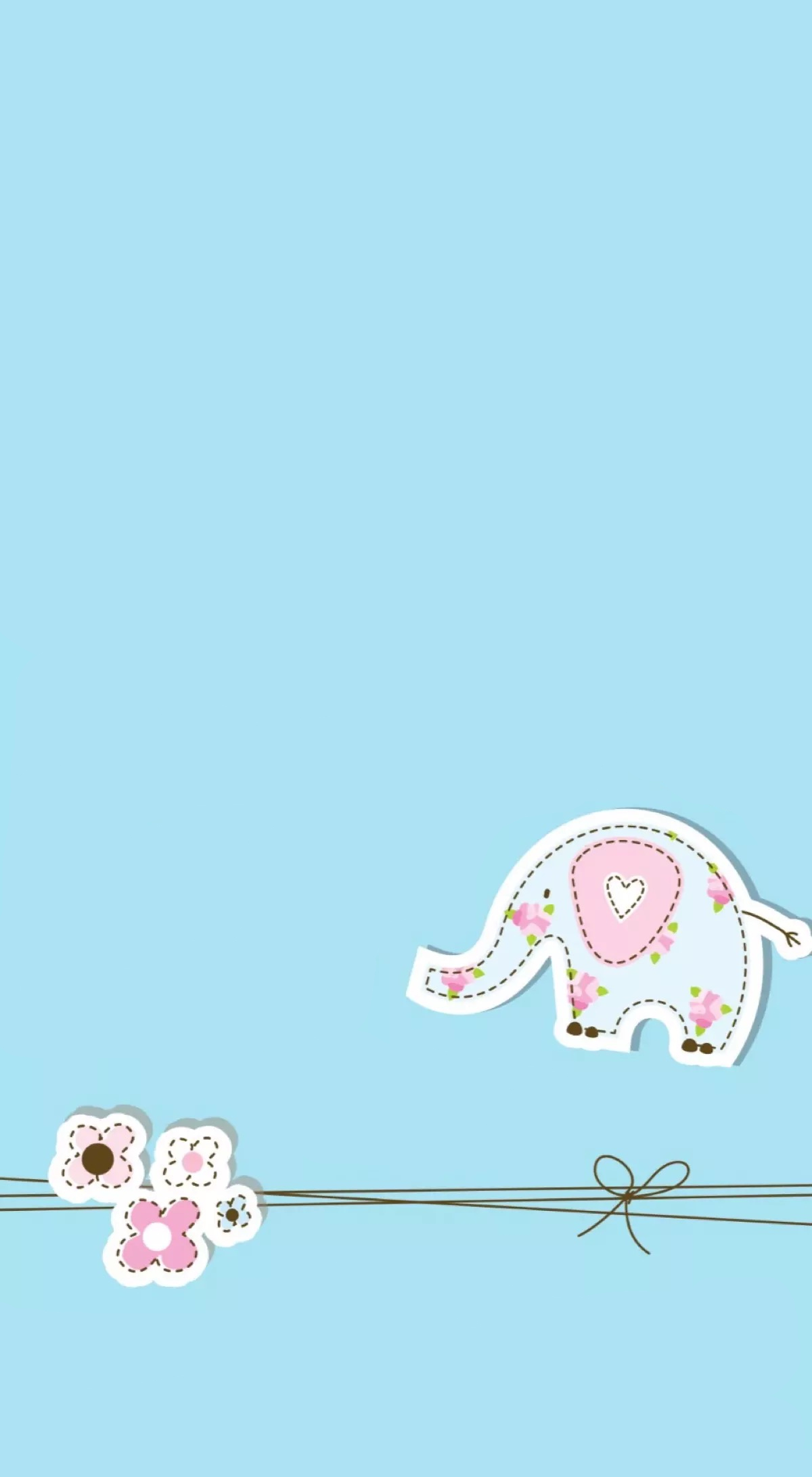 iphone壁纸 套图 可爱小象
