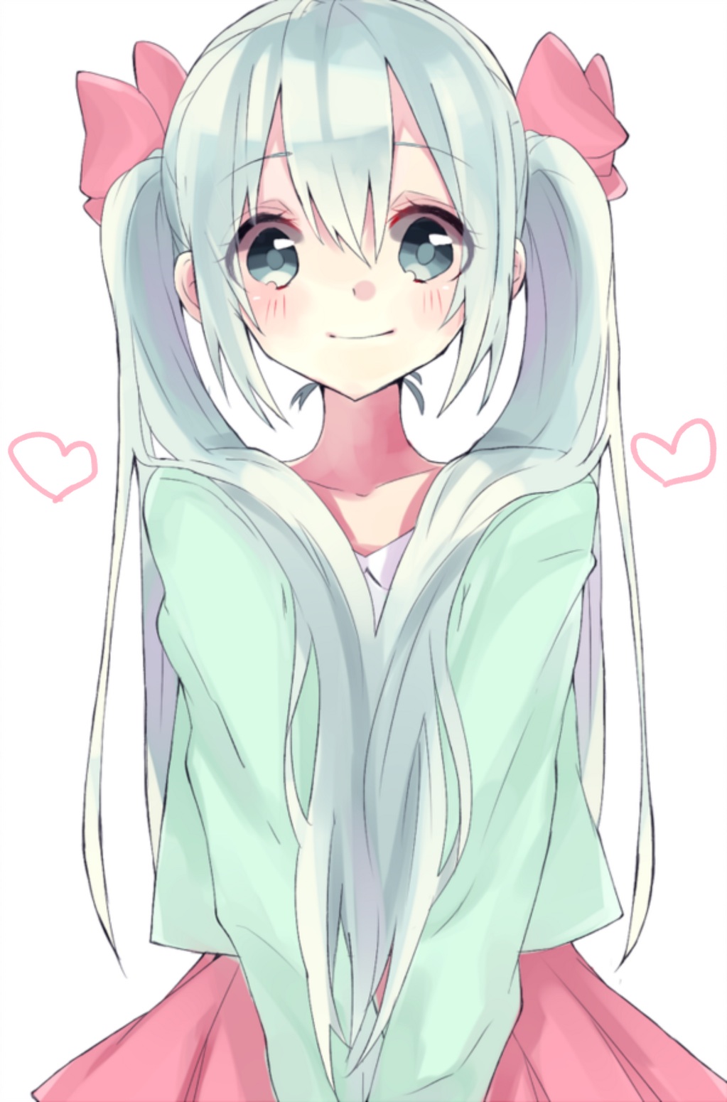壁纸q版 二次元 卖萌 插画 手绘 美女 动漫 萌 壁纸 少女 彩铅