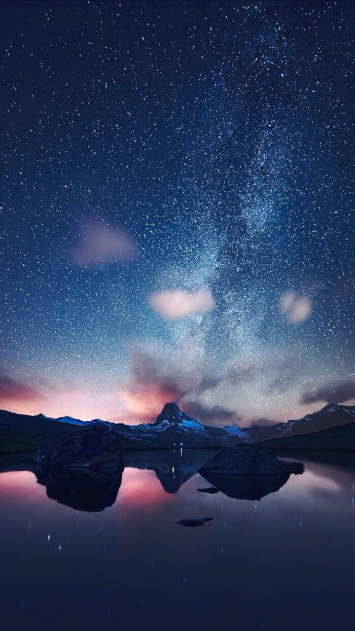 唯美星空 夜景 夜空 星光 自然风景 iphone手机壁纸 唯美壁纸 锁屏