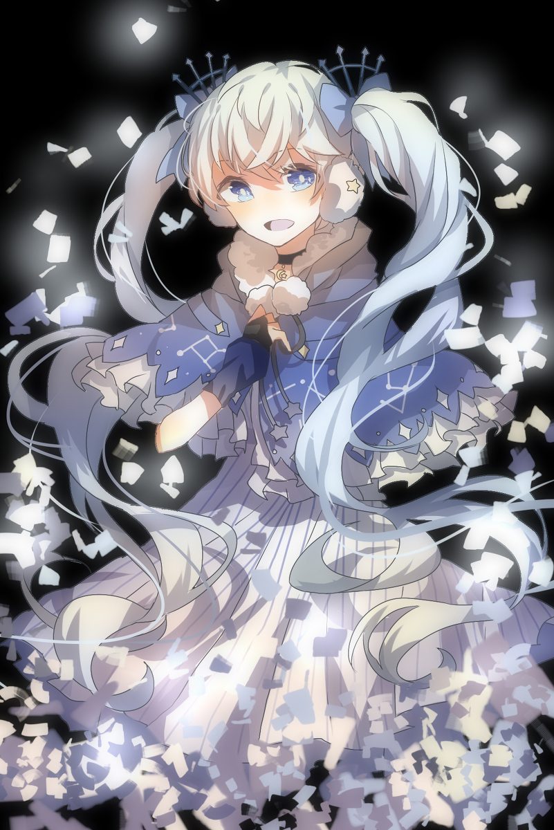 (套图)p站 二次元 插画 少女 头像 原创 壁纸 初音未来 vocaloid 冬夜