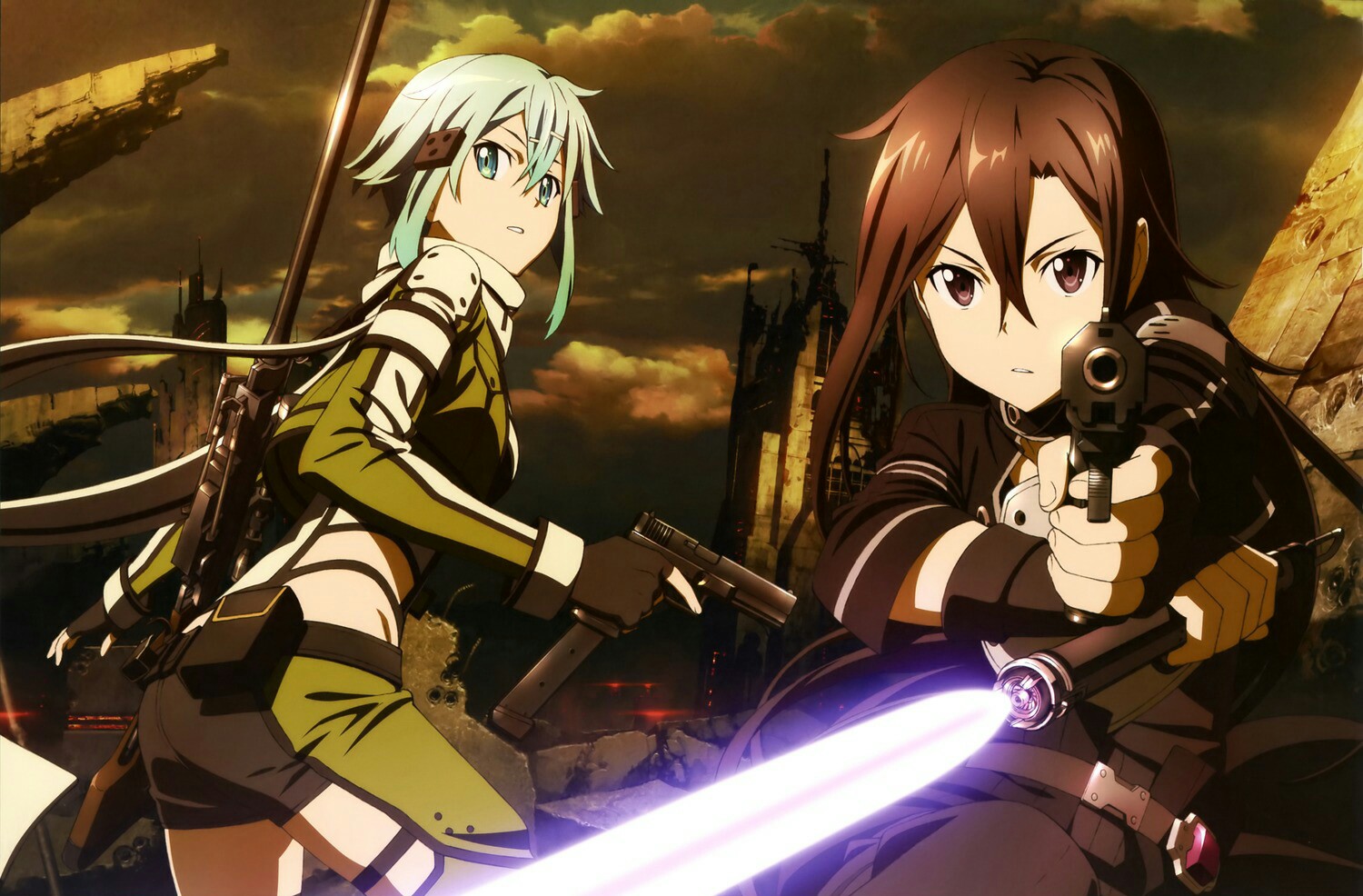 刀剑神域 -sword art online-高清壁纸欣赏☆ 桐子&amp;诗乃