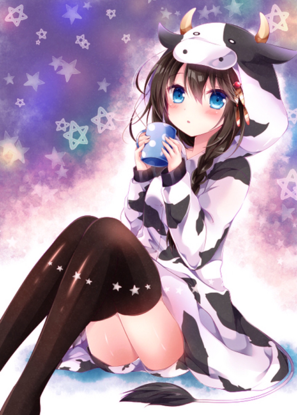 二次元萌图 少女 壁纸 头像 意境