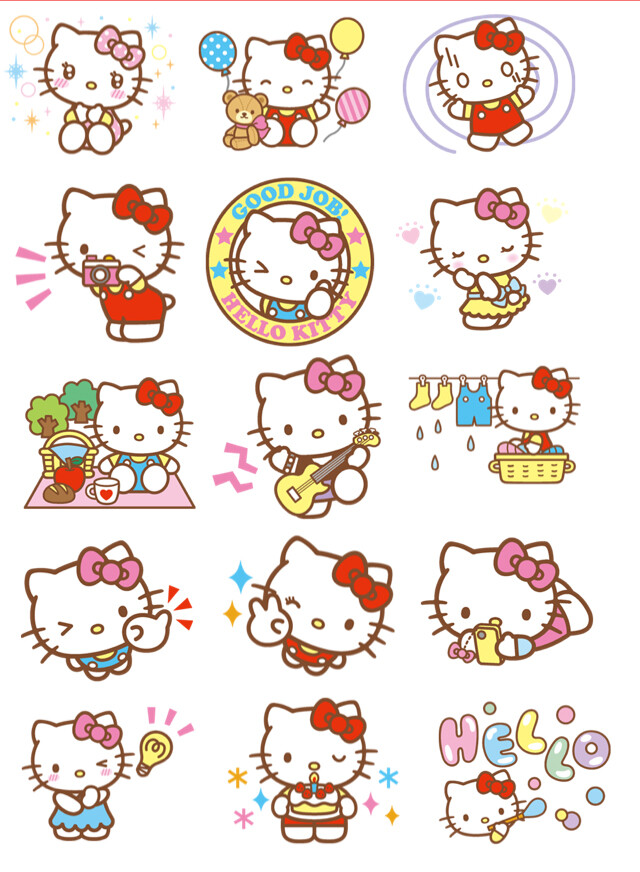 hello kitty符号图案,hello kitty小表情 hello kitty