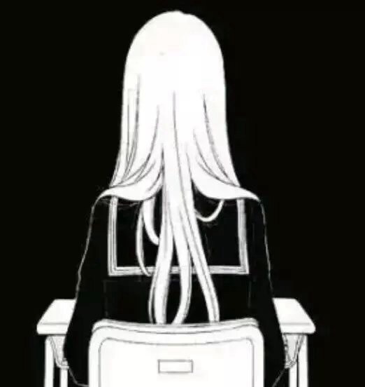 【萌妹子】头像#黑白#背影