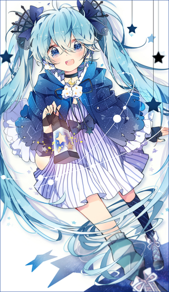 冬の夜ミク 初音未来 动漫美少女 壁纸 插画 封面 美图 v家 p站 板绘