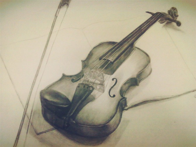 素描小提琴