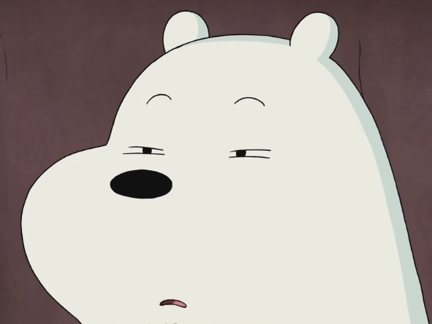 we bare bears表情包 ice bear