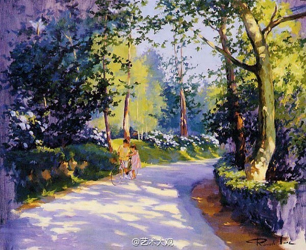 【油画】ricardo sanz 光与影的记忆 转自微博