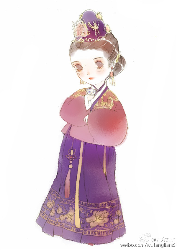 生活在古代的画风 古风 动漫 图 壁纸 手绘 水彩 汉服