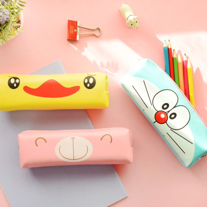 可爱卡通大笔袋 长方形动物萌物文具收纳袋 创意笔盒铅笔袋笔包