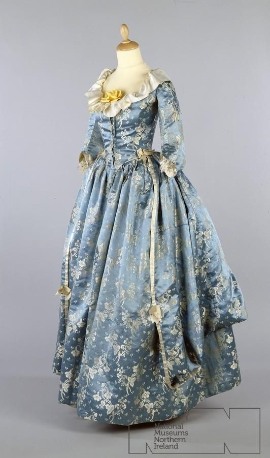 蓝色1780礼服,北爱尔兰国家博物馆-堆糖,美好