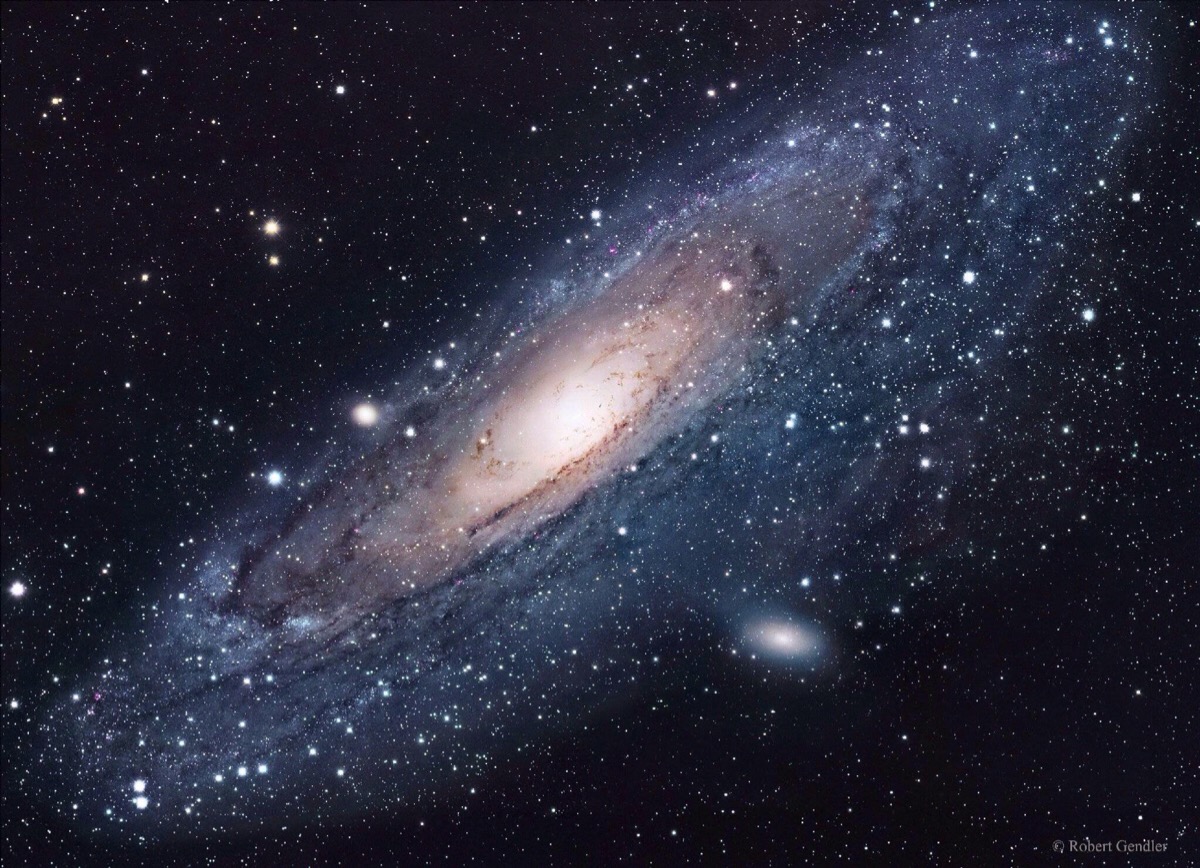 每日一天文图,仙女座大星系m31,是离我们银河系最近的星系.