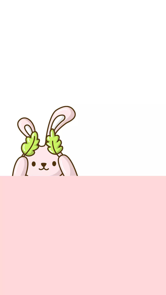 星星动物园 兔子 粉色 可爱 文艺 手机壁纸 聊天背景