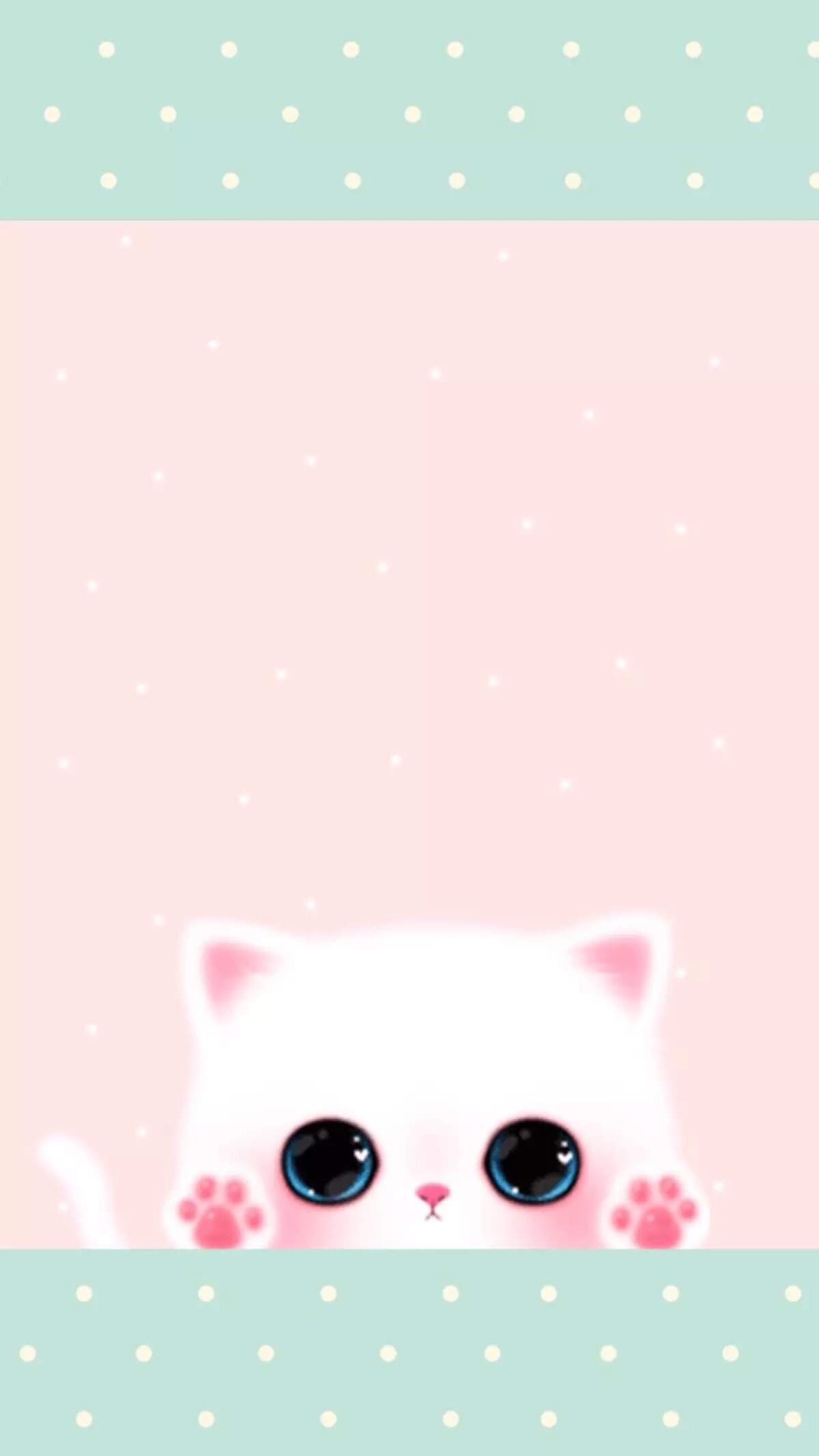 小猫 可爱 文艺 唯美 粉色 手机壁纸 聊天背景