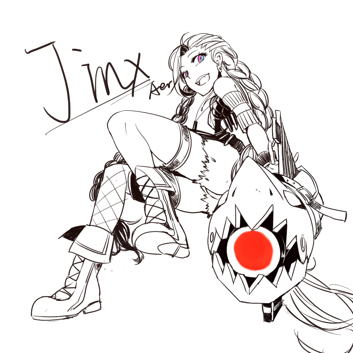 【英雄联盟】 暴走萝莉 吉茵珂丝 金克丝 jinx
