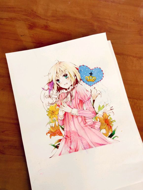 临摹 手绘 动漫 人物 马克笔 水粉 彩铅 黑…-堆