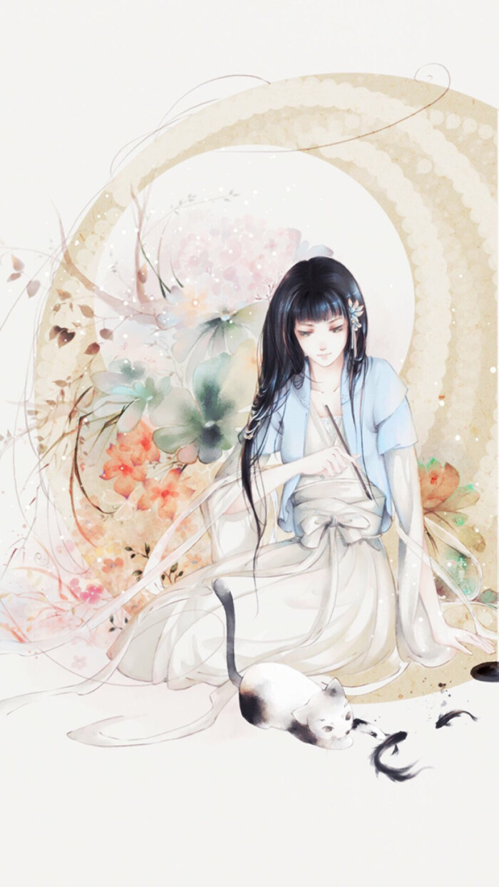 古风 中国风 唯美 美女 壁纸 锁屏 高清 iphone plus壁纸