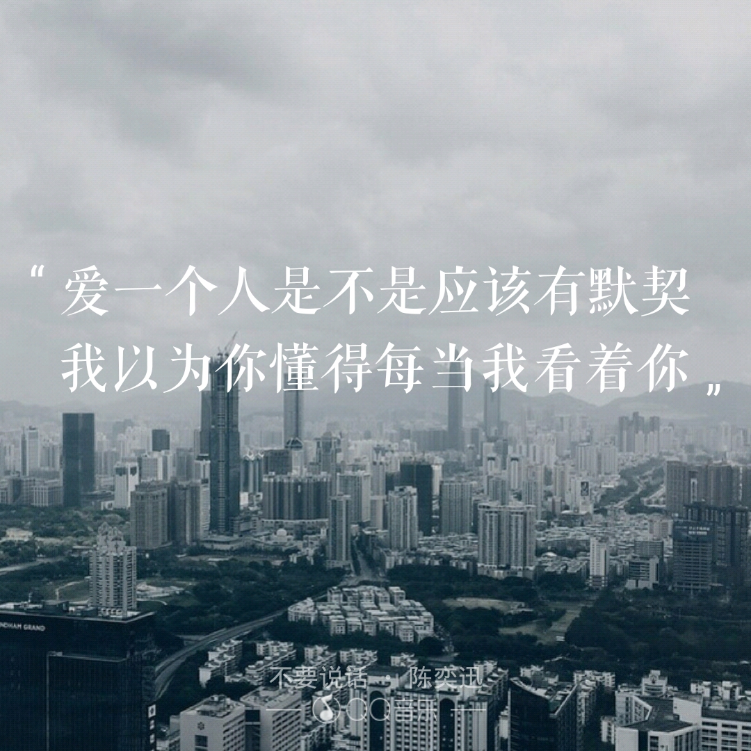 歌词———《不要说话》