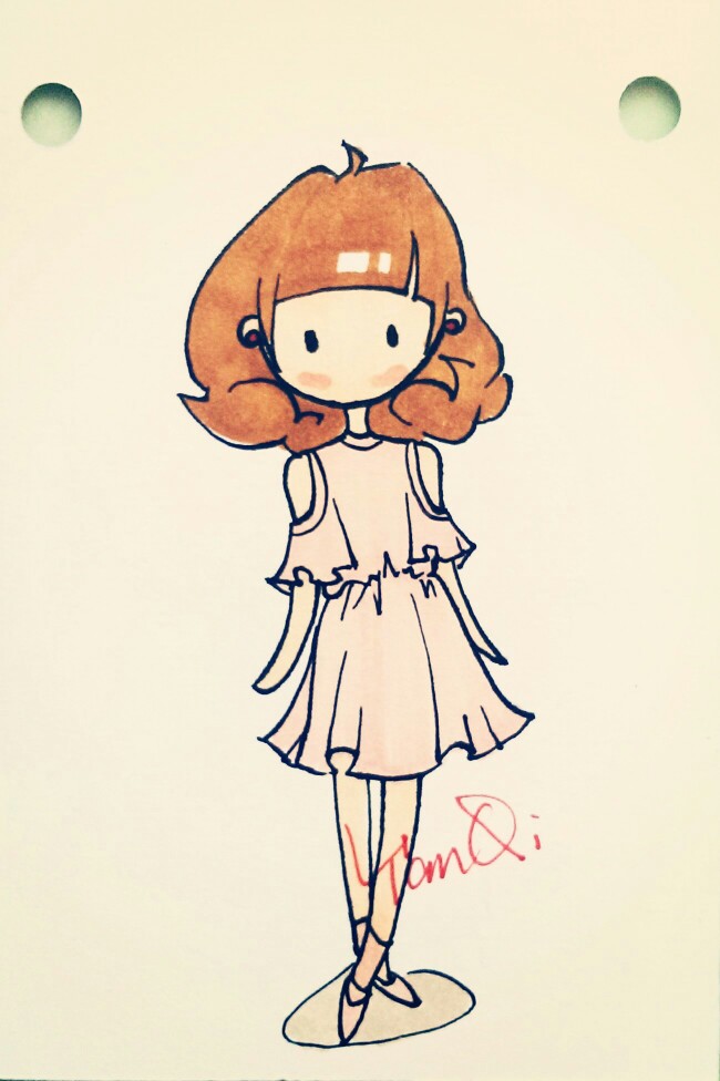 fashion diary 手账简笔画#手绘#简笔画#时尚插画 工具:马克笔