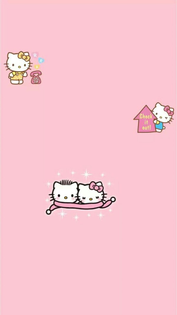kitty粉色壁纸