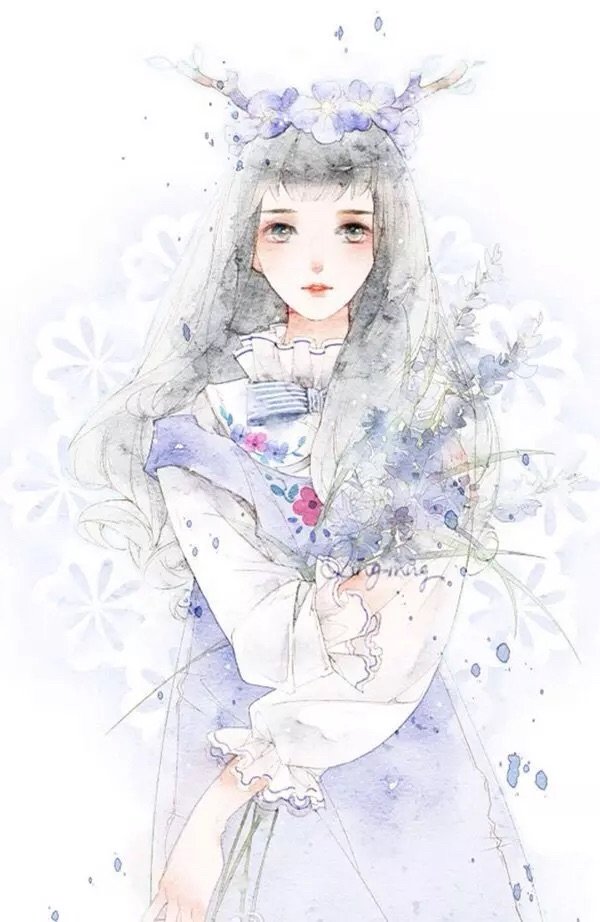 涂鸦 色彩 水彩 手绘 铅笔 彩铅 彩色 可爱 插画 艺术 动漫(画) 黑白