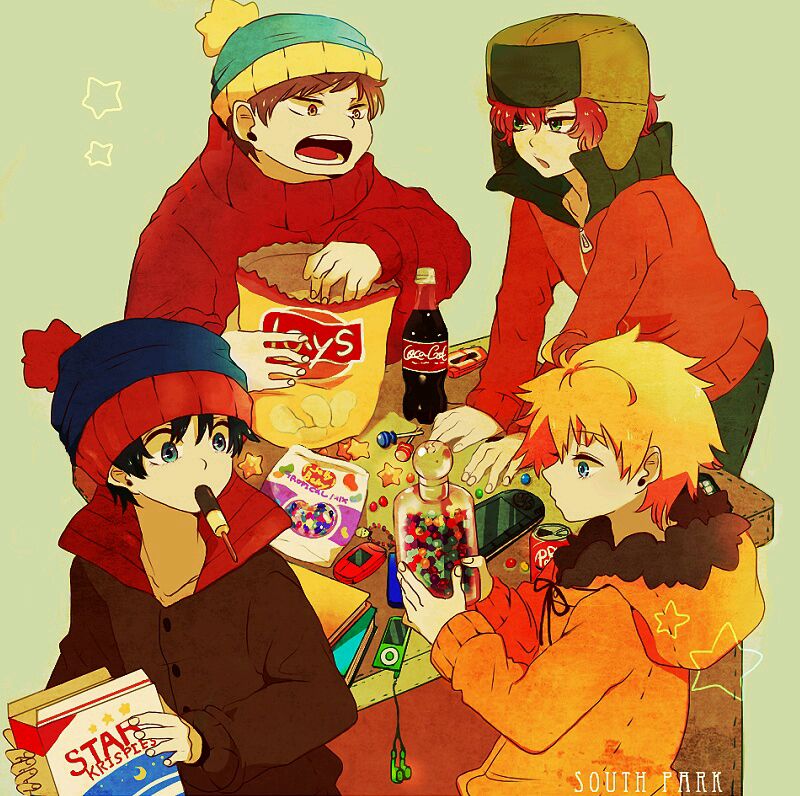 南方公园 stan marsh kyle broflovski eric theodore cartman kenny