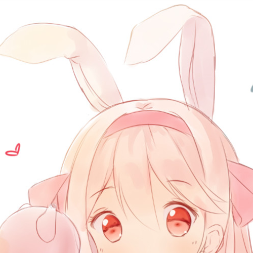 (≥≤)/兔耳朵 可爱女漫头