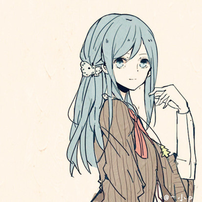 小p动漫女头-半身头像-二次元【ps原创图转图吱声水印不影响图片效果