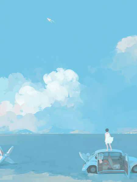 淡蓝