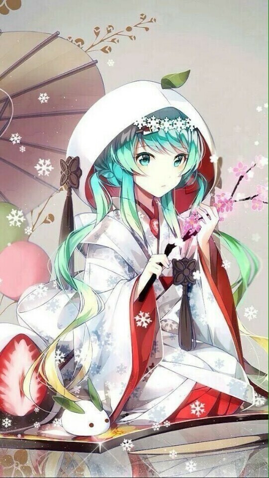 miku 和服 樱花