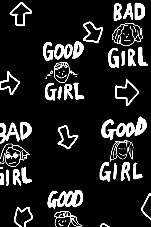 good girl bad girl 壁纸 锁屏 背景图 恶搞 欧美