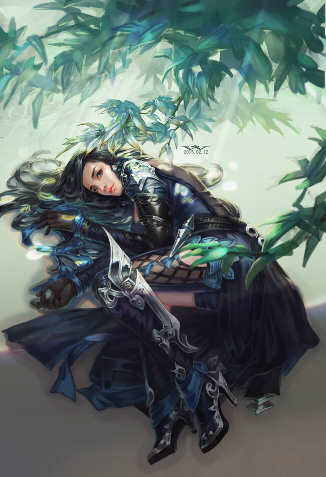 剑网三 同人 唐门 手绘 插画 厚涂 水墨 古风 中国风 @winj绘