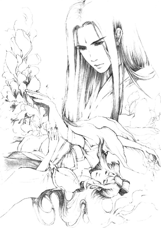 线稿# #古风# 古风男子 线稿大全,漫画上色线稿大全,上色素材,橡皮章