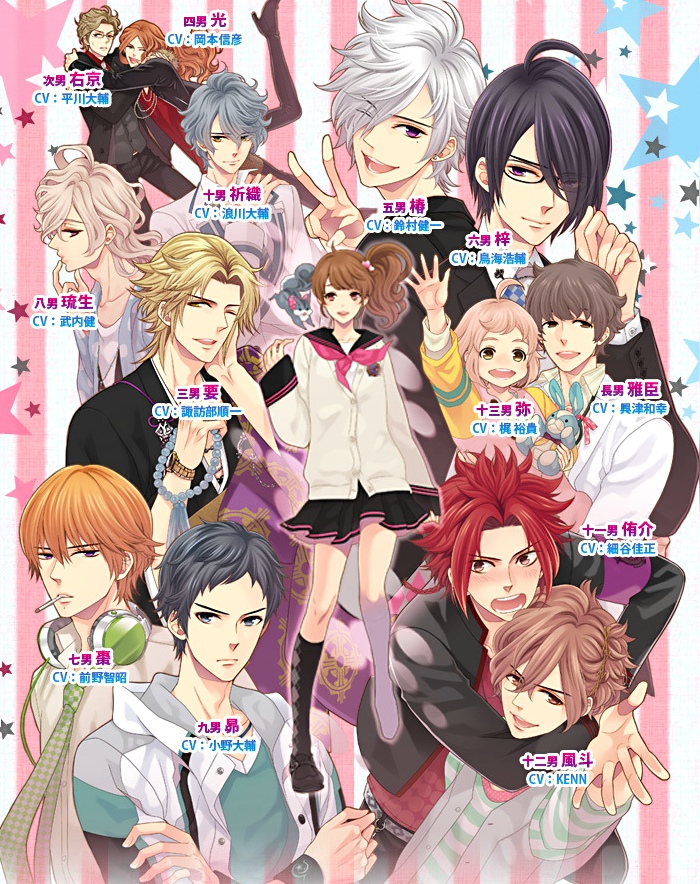 已确定动画化的《兄弟战争brothers conflict》官网在玩起了角色性