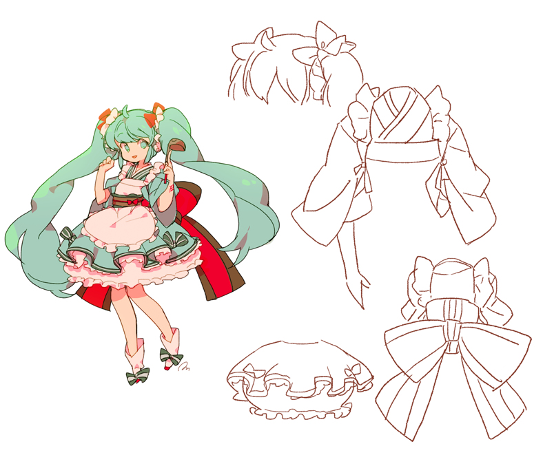 p站 二次元 插画 少女 头像 原创 壁纸 初音未来 vocaloid 襷 メイド