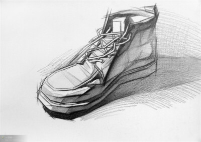 素描 鞋子-1