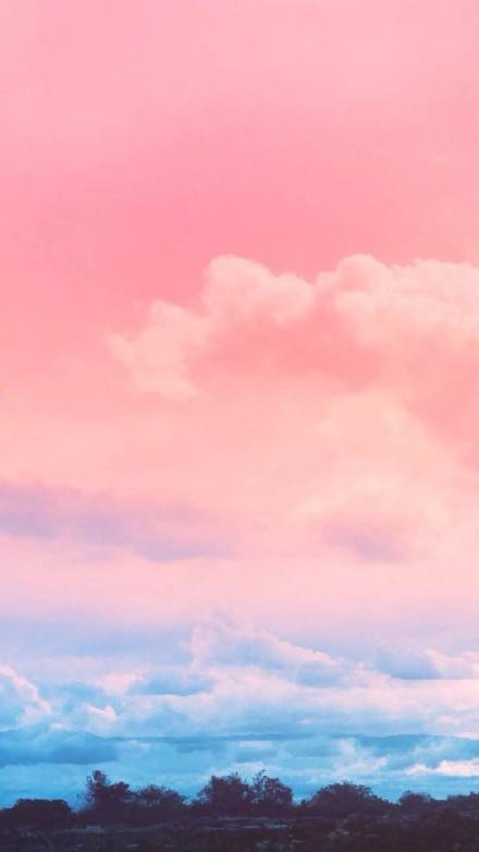 粉色 蓝色 天空 背景图 锁屏 壁纸