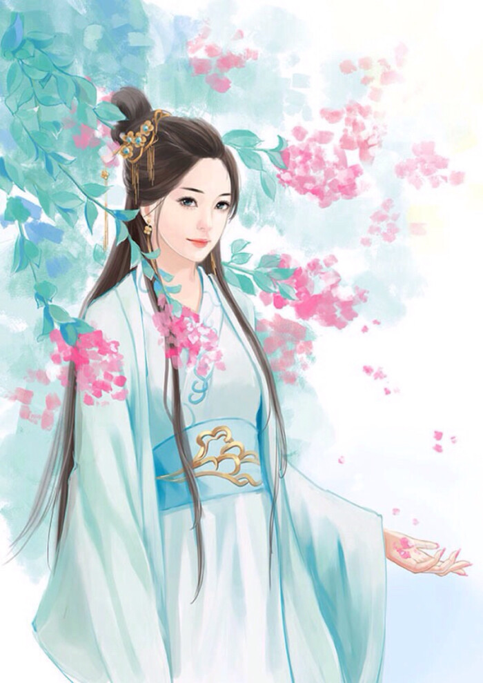 古风手绘美人-堆糖,美好生活研究所