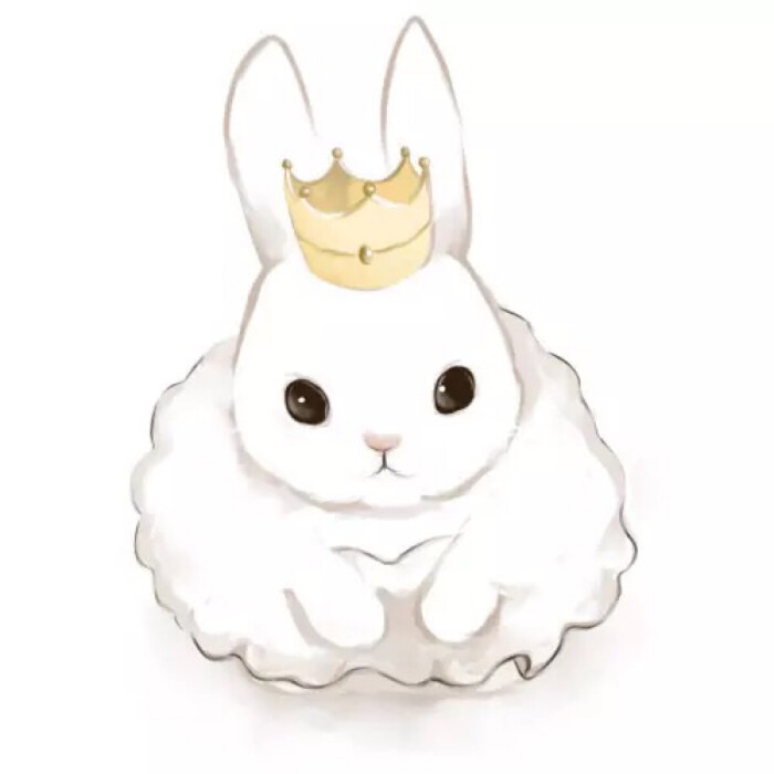 兔子公主 白色 简单 头像