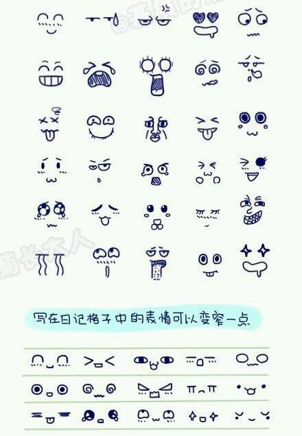 各种表情绘画