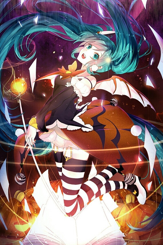 枫初音 冰初音 彩虹初音 万圣初音 头像 q版 高清图 初音未来 美少女
