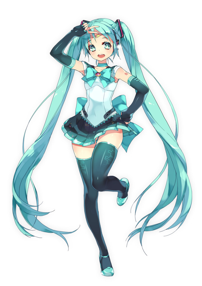 初音未来高清图ps:美少女版#萌萌哒 公…-堆糖,美好